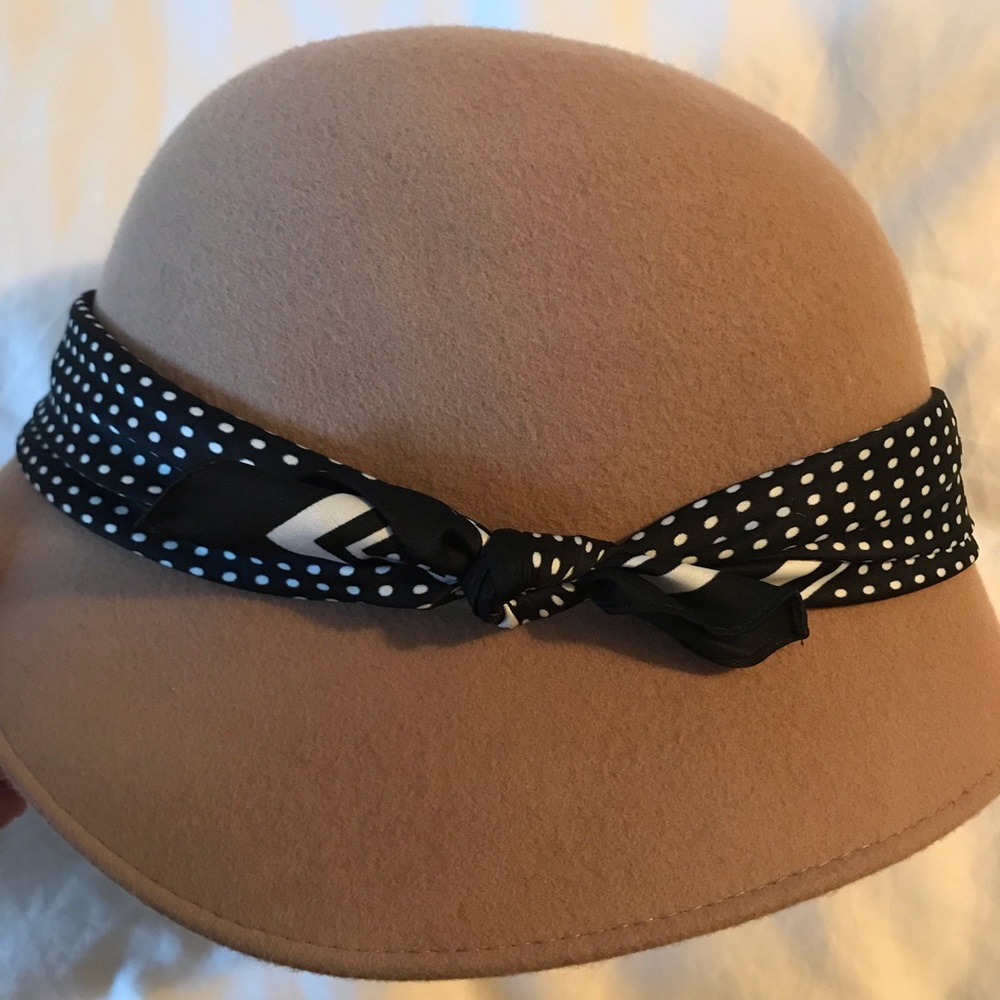 Anthropologie Priscilla Tipped Cloche Hat